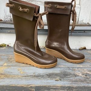 Sperry Top-Sider Rubber Wedge Boots Size 7M